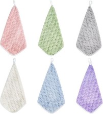 6Pcs Hanging Hand Dry Towels
