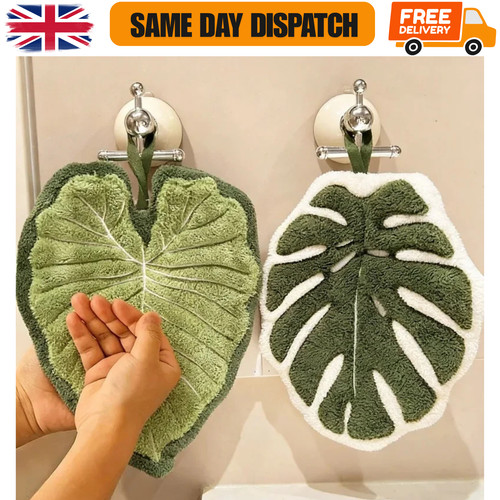 Leaf hanging hand towels - hanging,