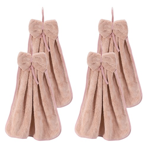 4pcs bow hand towels with - 4pcs,