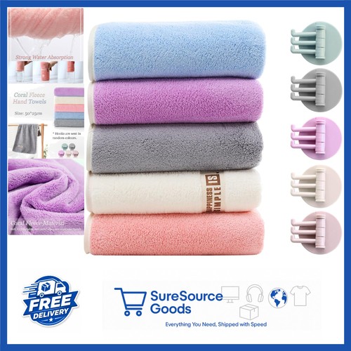 Coral fleece hand towels - fleece,