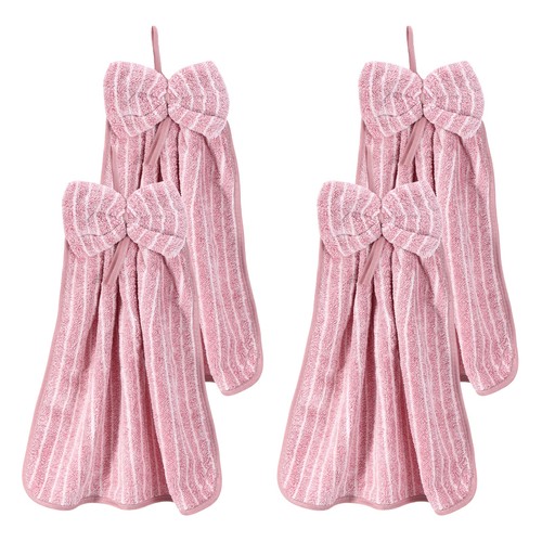 4pcs bow hand towels with - 4pcs,