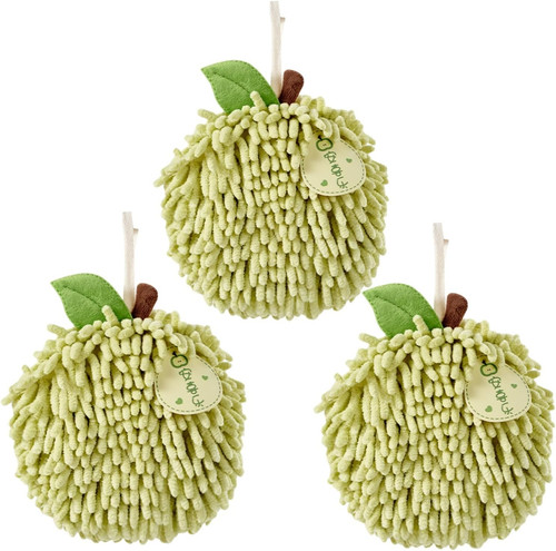 Cute fuzzy chenille hand towel - chenille,