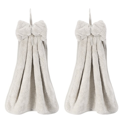2pcs bow hand towels with - 2pcs,