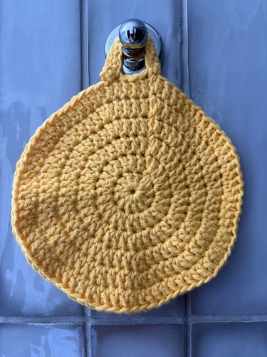 Hand crocheted round cotton - round,