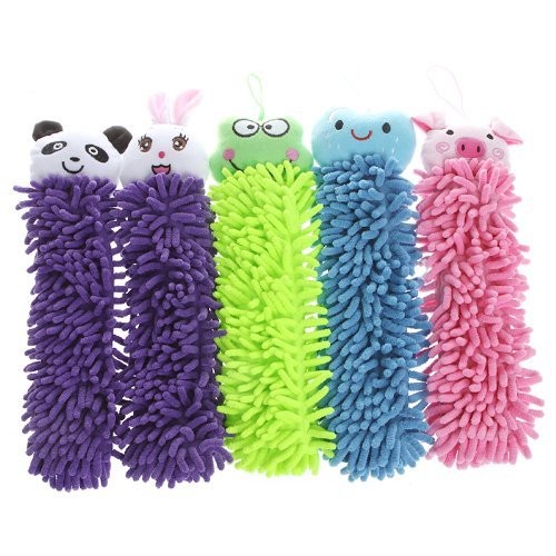 Chenille hand towels with - chenille,