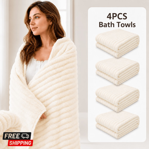 Pack coral fleece bath - pack,