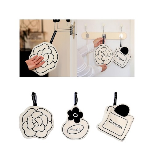 Hand towel with hanging - with,