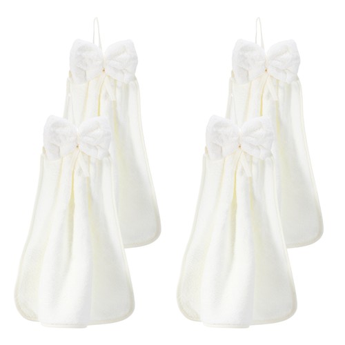 4pcs bow hand towels with - 4pcs,