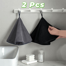 2Pcs Round Hand Towel 48x48cm