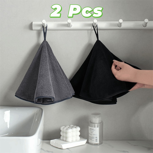 2pcs round hand towel 48x48cm - round,