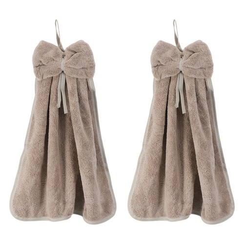 2pcs bow hand towels with - bow,