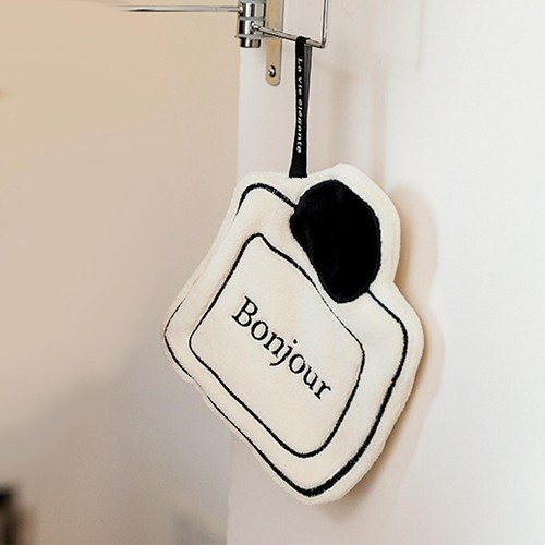 Hand towel with - hanging, loops